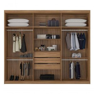 Guarda Roupa Casal 6p Sumatra Demóbile Amendola Touch