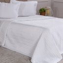 Ver imagem 2 de Kit Colcha Casal Satinatta Cetim Toque Pele de Pessego 220x240cm Branco