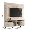 Ver imagem 3 de Estante de Tv 65 Pol 183cm Sala de Estar Fayron M20 - D’Rossi