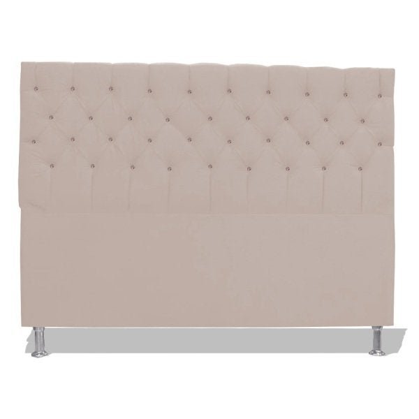 Cabeceira De Cama Box Slim Estrela Queen Suede 160 cm Porcelana Dimazza Móveis - 1