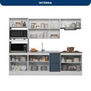 Ver imagem 5 de Cozinha Completa Modulada Americana 5 Peças 11 Portas 2 Gavetas com Balcão para Pia Unna
