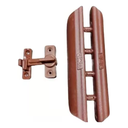 Ver imagem 5 de 1 Puxador de Porta Sanfonada + 1 Trinco Bcf Mogno