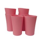 Ver imagem 1 de Kit 06 Copos Plastico Duro Resistente Bebidas 400Ml Rosa