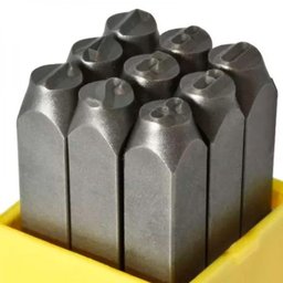 Jogo Marcação Punção Numérico - Med. 2,0mm - 9 Peças - 4