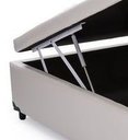 Ver imagem 2 de Cama Box Baú Casal 138x188 Corino Bege