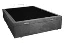 Ver imagem 1 de Cama Box Baú Casal Reforçada 138x188 Suede Cinza