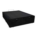 Ver imagem 1 de Cama Box Baú Casal Reforçada 138x188 Suede Preto