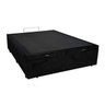 Cama Box Baú Casal Reforçada 138x188 Suede Preto - 1