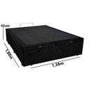 Ver imagem 2 de Cama Box Baú Casal Reforçada 138x188 Suede Preto