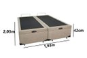 Ver imagem 2 de Cama Box Baú King Reforçada 193x203 Suede Bege