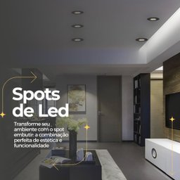 Spot de Led Direcionável Embutir Redondo Par30 E27 Bivolt - 6