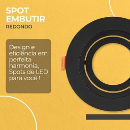 Spot de Led Direcionável Embutir Redondo Par30 E27 Bivolt - 7