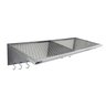 Prateleira 100x25cm Aço Inox Gradeada Escorredor de Copos Absoluto Metais - 2