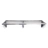 Prateleira 100x25cm Aço Inox Gradeada Escorredor de Copos Absoluto Metais - 1