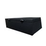 Cama Box Baú Casal Padrão com 48cm de Altura - Super Reforçado - Corino Linho Preto - 4