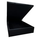 Ver imagem 1 de Cama Box Baú Casal Padrão com 48cm de Altura - Super Reforçado - Corino Linho Preto