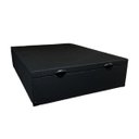 Ver imagem 2 de Cama Box Baú Casal Padrão com 48cm de Altura - Super Reforçado - Corino Linho Preto