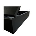 Ver imagem 3 de Cama Box Baú Casal Padrão com 48cm de Altura - Super Reforçado - Corino Linho Preto