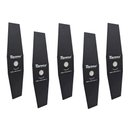 Ver imagem 1 de Kit 05 Lâminas para Roçadeira com 2 Pontas em Aço com Adaptador de Furo 350×25,4×2,0mm Universal Toy