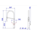Ver imagem 2 de Misturador Monocomando para Cozinha Doc Grafite Escovado/areia