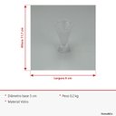 Ver imagem 7 de Vaso Decorativo de Vidro Transparente 11x6x6cm Enfeite Sala Mesa Estante Flores