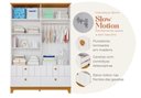 Ver imagem 5 de Quarto para Bebê Completo Guarda Roupa, Cômoda e Berço 100% Mdf Biscoito Permobili Branco/nature