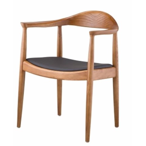 Cadeira Carolina com Braco Cor Madeira Natural - 23842