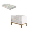 Berço Americano New Classic Branco com Pés Madeira e Colchão Gazin – Reller - 1
