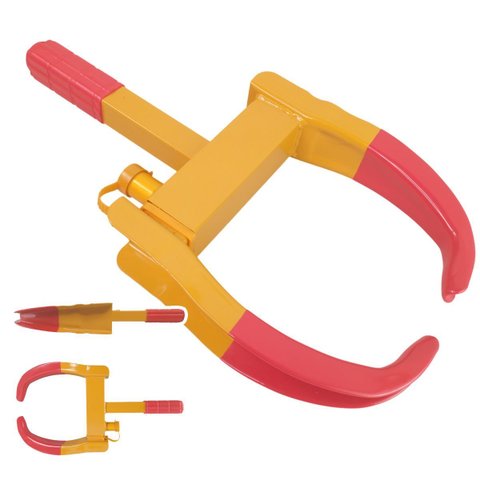 Trava de Pneu Universal Bloqueador de Roda Carro Moto Antifurto Roubo Estacionamento Seguranca Reboq