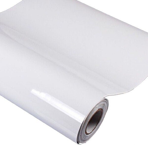 Revestimento adesivo vinílico para móveis Laca branca brilhante - 3,00 x 0,63 metros - 2