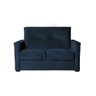 Sofá 2 Lugares Pequeno Alice e Porta Controle Herreiro Cores Cor:azul Marinho - 1