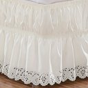 Ver imagem 3 de Saia Box Casal Queen Perolla Bordado Ultrassônico - Palha