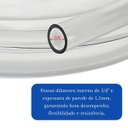 Ver imagem 3 de Mangueira Cristal Flexível em Pvc Transparente 5/8" X 1,5mm Uso em Indústria Agricultura Doméstico o