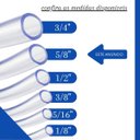 Ver imagem 7 de Mangueira Cristal Flexível em Pvc Transparente 5/8" X 1,5mm Uso em Indústria Agricultura Doméstico o