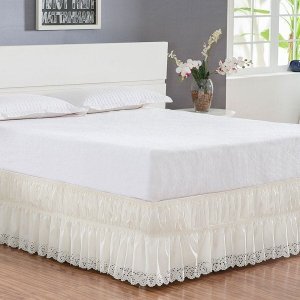 Saia Box Solteiro Perolla com Bordado Ultrassônico - Palha