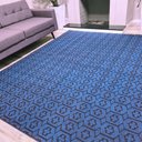 Ver imagem 5 de Tapete Carpete Sala Quarto Elegante Geométrico 2,00 X 3,00 - Cor Azul