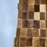 Tapete Couro Castanho 2,00x2,50 sem Bordas Peça 3x5cm - 4