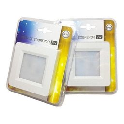 Luminária Spot LED de Sobrepor Slim 2W Armarios e Moveis: Branco Fria - 2