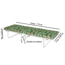 Cama Dobravel Branco - 3
