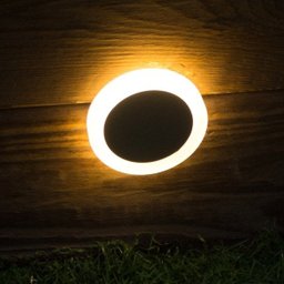 Luminária LED Embutido e Balizador de Solo Prova D'Água 1W:Redondo - 2