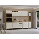 Ver imagem 3 de Cozinha Modulada Completa 6 Peças com Tampo e Vidro Reflecta Brise Luciane Móveis