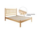 Ver imagem 4 de Cama Casal Rústica Madeira Maciça Jasmim Amarelo/Cera Mel