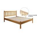 Ver imagem 4 de Cama Casal Rústica Madeira Maciça Jasmim Amarelo/Cera Mel