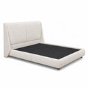 Ver mais imagens de Cama Japonesa com Cabeceira Louvre Seo Casal Linho Off White - Sallar Home