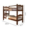 Ver imagem 3 de Beliche Palmo Madeira Maciça Castanho|saimys Mod02