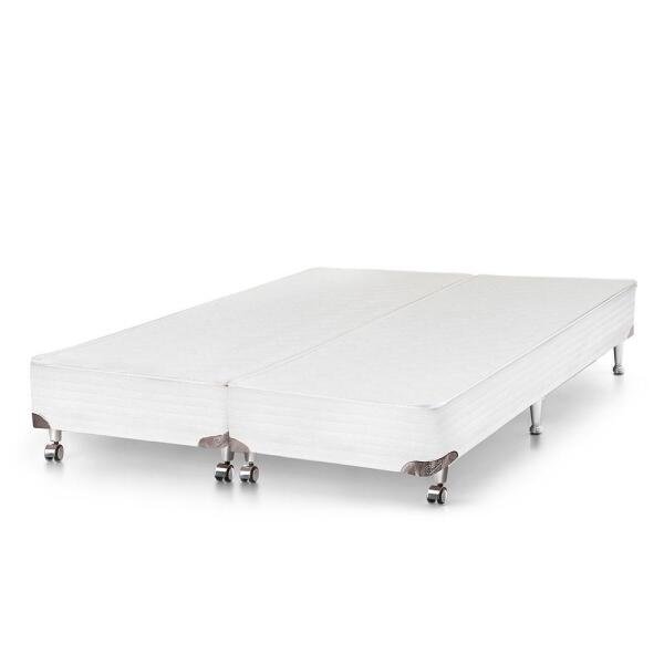 Cama Box Base King Size Corino (186x198) - Branco - 1