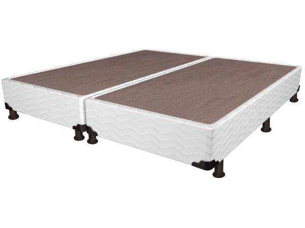 Cama Box Base Super King Poliester (1.93x203) - Branco - 1