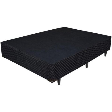 Cama Box Base Viuvo Poliester (1.28x188) - Preto