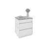 Mesa de Cabeceira 3 Gavetas Belize Branco - 6