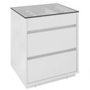 Ver imagem 4 de Mesa de Cabeceira 3 Gavetas Belize Branco